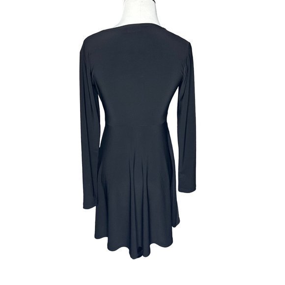 Sympli The Best Black Long Sleeve Midi Dress Size 2 - Picture 3 of 5